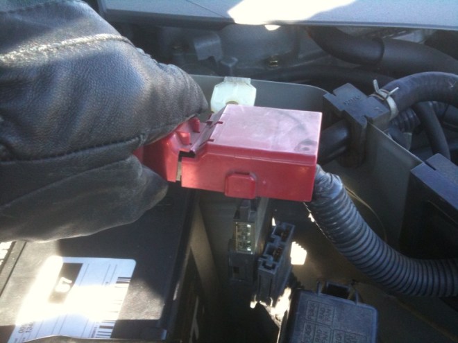 Step 4 - The first plug has been removed