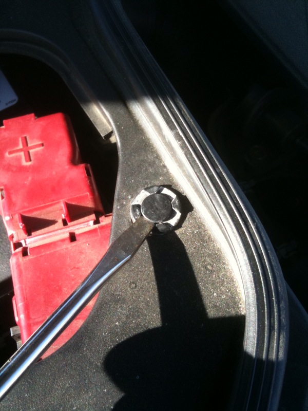 Step 2 - Use a flathead screwdriver to remove the pins